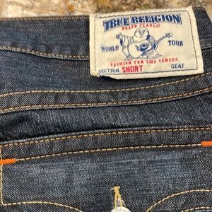 True Religion Mens jean shorts